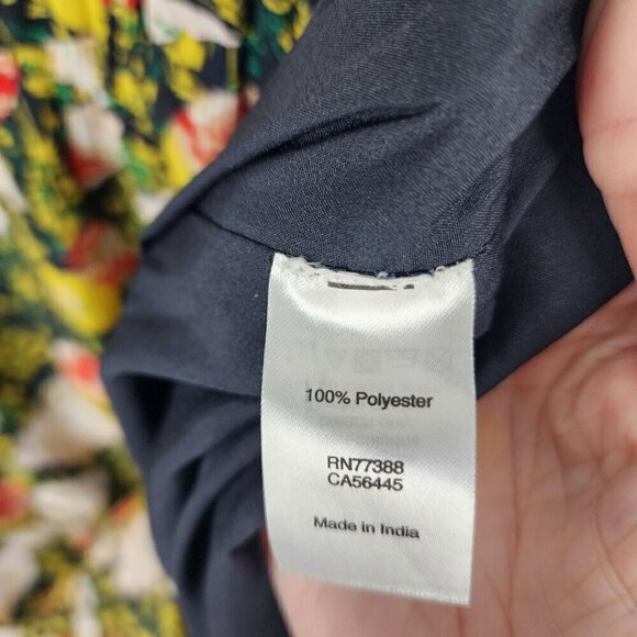 J. Crew Mercantile Dress 8 Maxi  Spaghetti Straps Chiffon Tiered Floral SIZE 2 - Picture 6 of 8